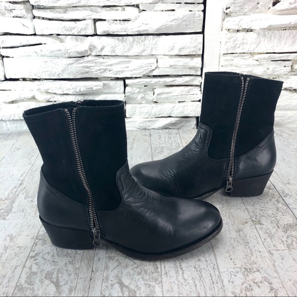 H by Hudson Crafted Riley Leather Dual Zip Bootie - Picture 7 of 8